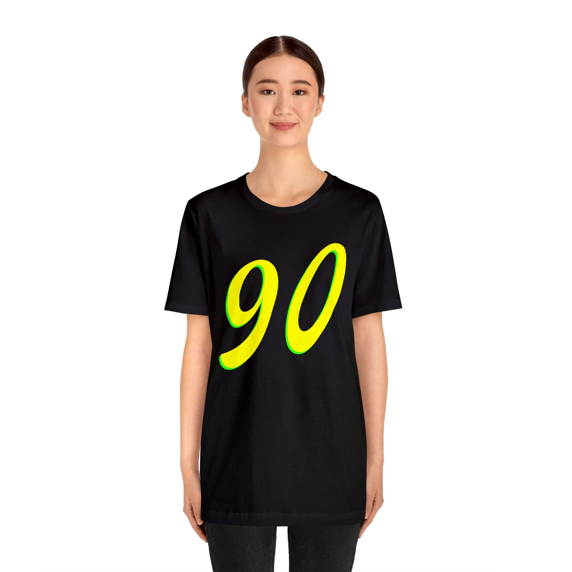 Number 90 Design - Soft Cotton Tee for birthdays and celebrations, Gift for friends and family, Multiple Options by clothezy.com in Black Size Medium - Buy Now