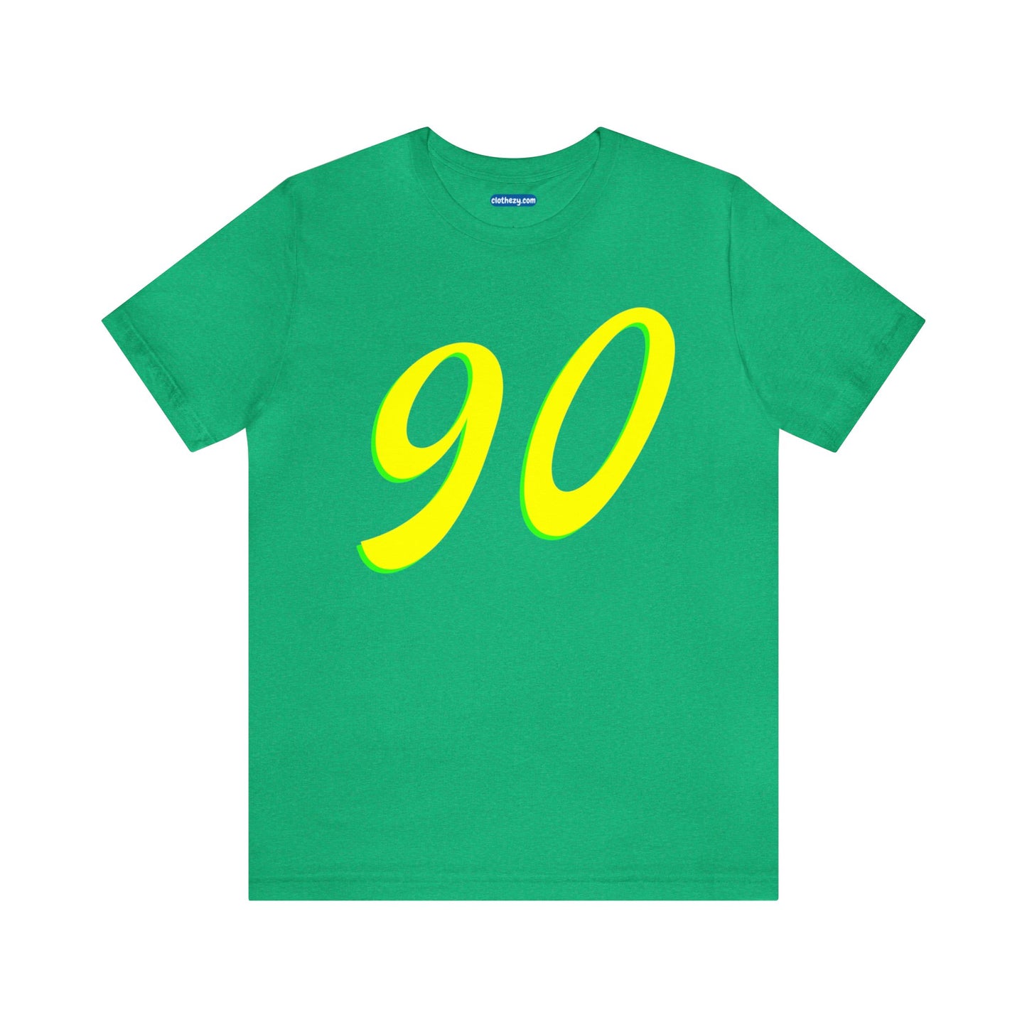 Number 90 Design - Soft Cotton Tee for birthdays and celebrations, Gift for friends and family, Multiple Options by clothezy.com in Royal Blue Heather Size Small - Buy Now